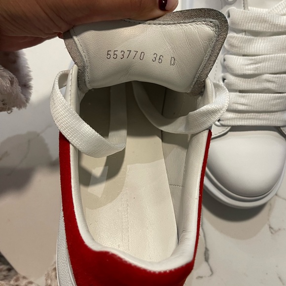 Oversized White & Red Alexander Mc Queen Sneakers